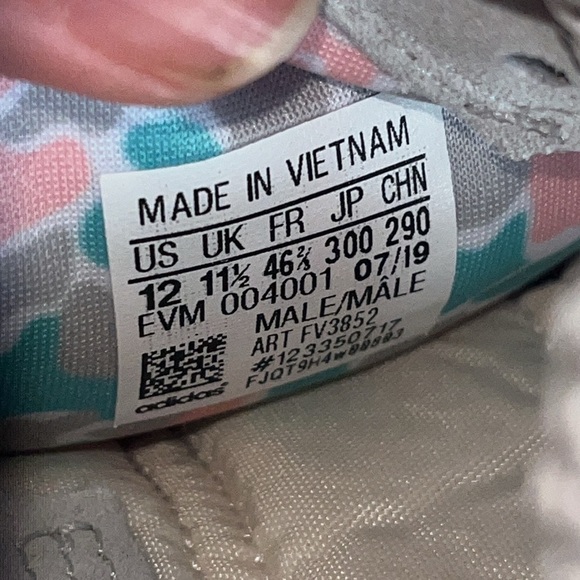 Adidas men’s Nite Jogger White Hi-Res Aqua size 12 - Picture 7 of 10